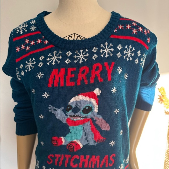 Disney Merry Stitchmas Sweater. Ptp 20” length 26” - Picture 2 of 6